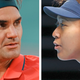 Roger Federer and Naomi Osaka